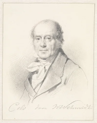 Portret van Cornelis Cels by Willem Hendrik Schmidt, drawing, 1819-1849