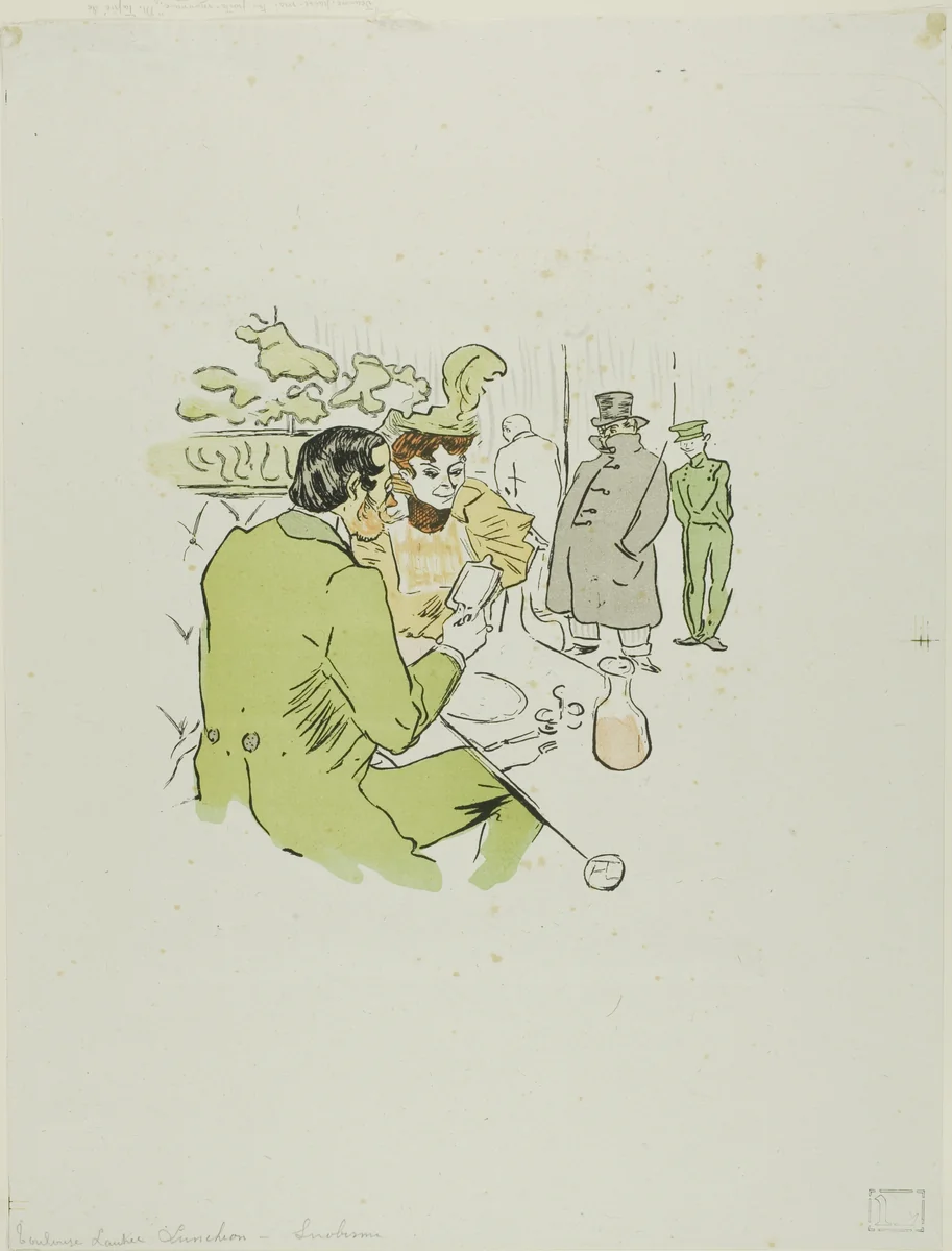 Snobbery by Henri de Toulouse-Lautrec, print, 1897