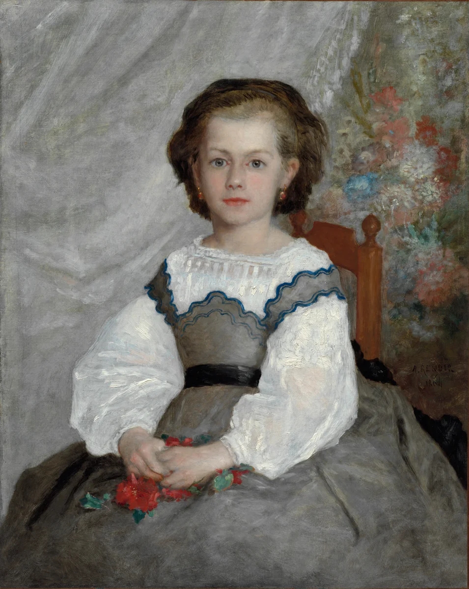 Romaine Lacaux by Pierre-Auguste Renoir, painting, 1864