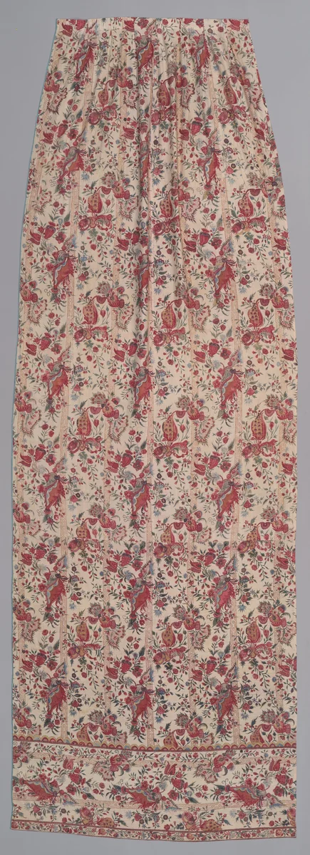 Chintz Curtain by Indian export, textile, 1700-1725