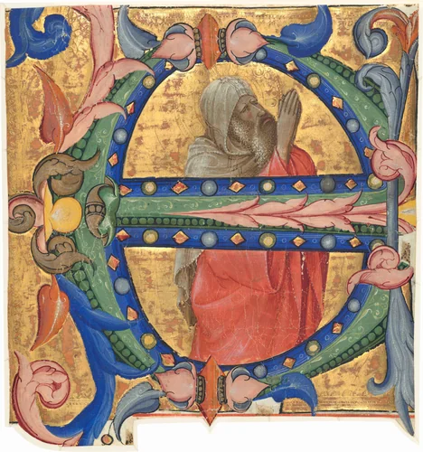 Praying Prophet by Lorenzo Monaco, drawing, 1410-1413