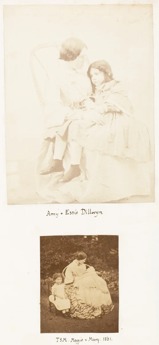 Amy & Essie Dillwyn; TSM Meggie & Mary by John Dillwyn Llewelyn, photograph, 1861