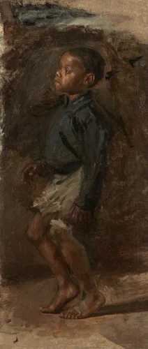 Study for "The Dancing Lesson": The Boy by Thomas Eakins, painting, 1877