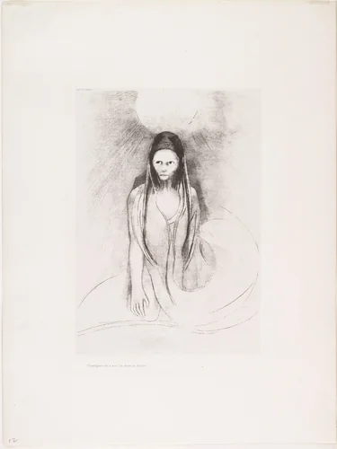 Intelligence Was Mine! I Became the Buddha (L'Intelligence fût à moi! Je devins le Buddha) from The Temptation of Saint Anthony (La Tentation de Saint-Antoine) by Odilon Redon, print, 1896
