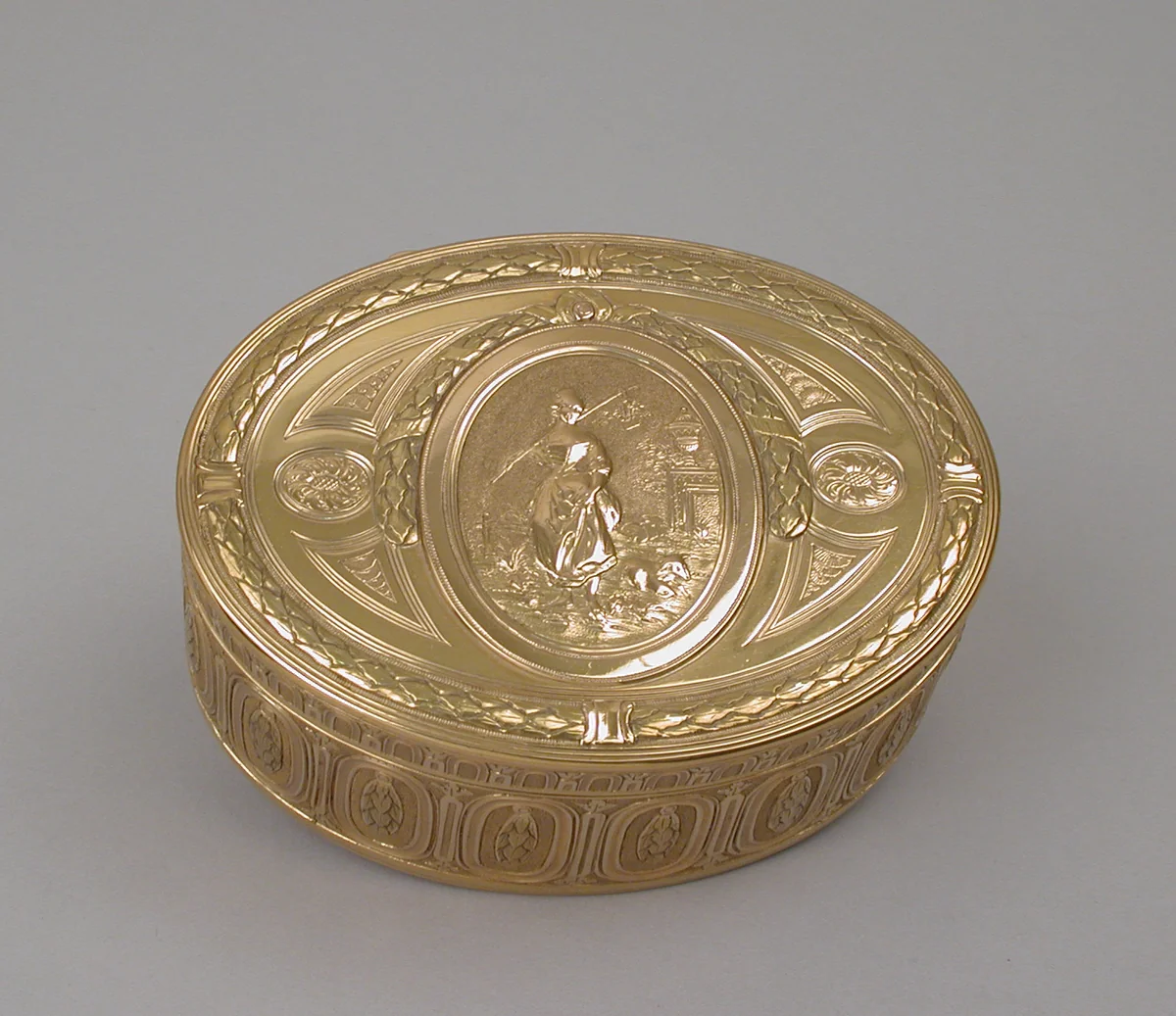 Snuffbox by Louis-Philippe Demay, metalwork, 1764-1765