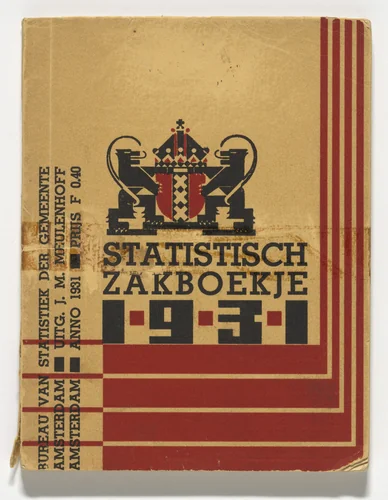 Statistical Pocketbook (Statistisch Zakboekje) by Fré Cohen, design, 1931