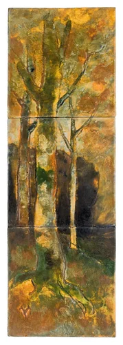 Tile panel by Charles Volkmar, artwork, 1896-1918