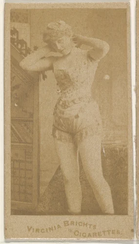 From the Actors and Actresses series (N45, Type 5) for Virginia Brights Cigarettes by Allen & Ginter, photograph, 1885-1891