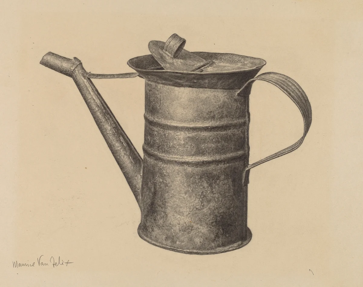Oil Can by Maurice Van Felix, index of american design, 1941