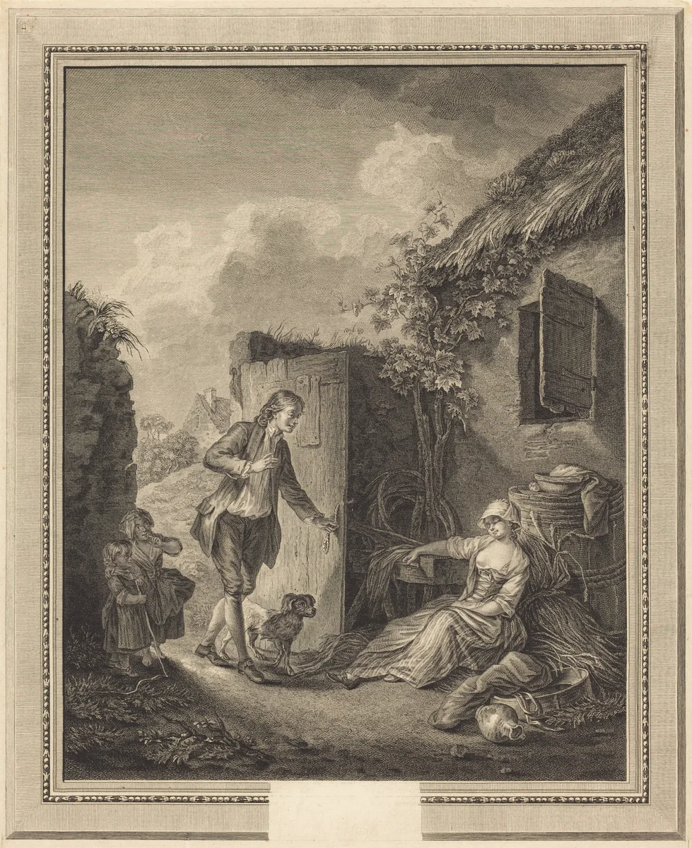 Lison dormait by Philippe Triere; Sigmund Freudenberger, print, 1756-1815