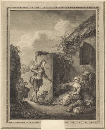 Lison dormait by Philippe Triere; Sigmund Freudenberger, print, 1756-1815
