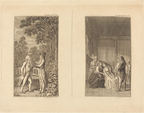 Clarissa by Daniel Nikolaus Chodowiecki, print, 1796