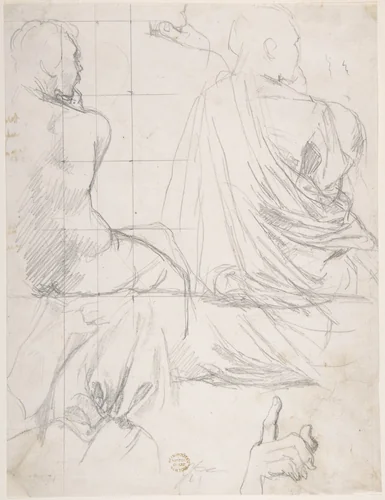 Study of Figures by Jean-Auguste-Dominique Ingres, drawing, 1795-1867