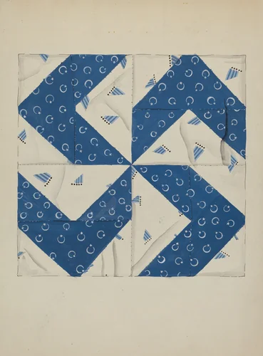 Patchwork Pattern by Evelyn Bailey, index of american design, 1936