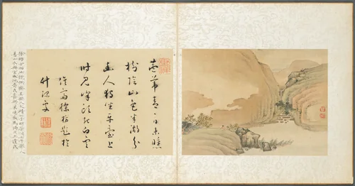 Album of Miscellaneous Subjects, Leaf 3 by Fan Qi, painting, 1650-1655
