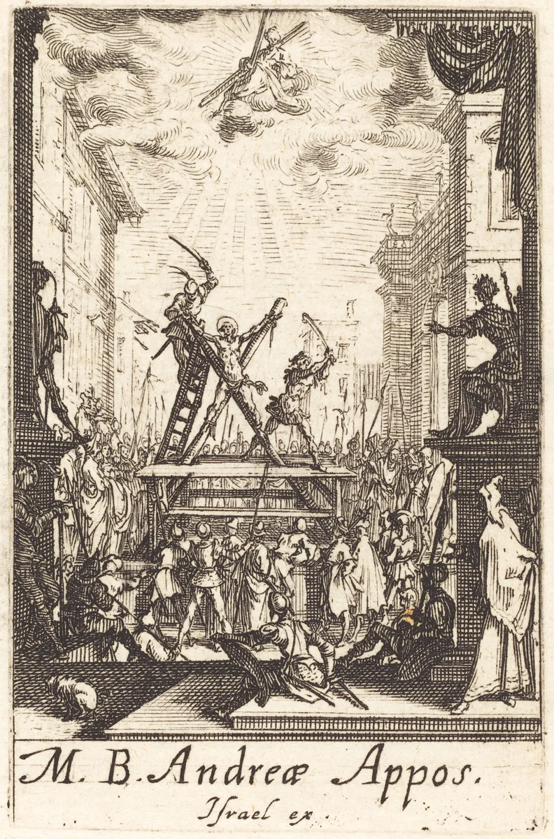 The Martyrdom of Saint Andrew by Jacques Callot, print, 1634-1635