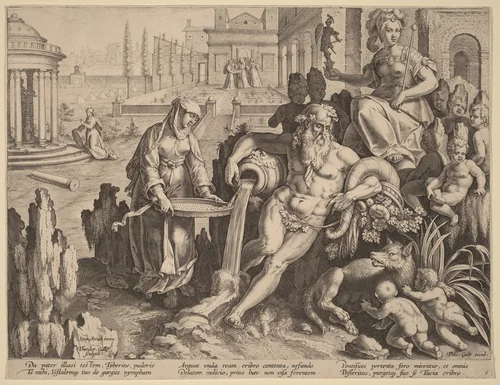 The Vestal Virgin Tuccia by Theodor Galle
Jan van der Straet
Philip Galle, print, 1590-1600