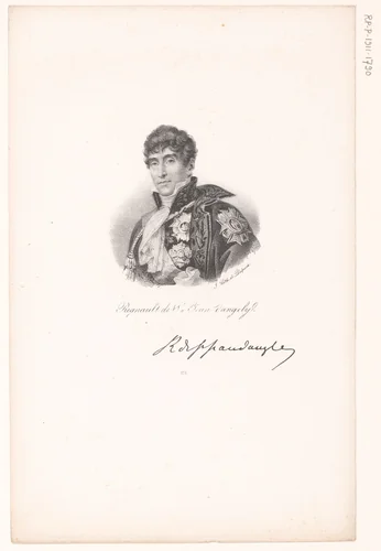 Portret van Michel Regnaud de Saint-Jean d'Angély by anonymous, print, 1818-1842