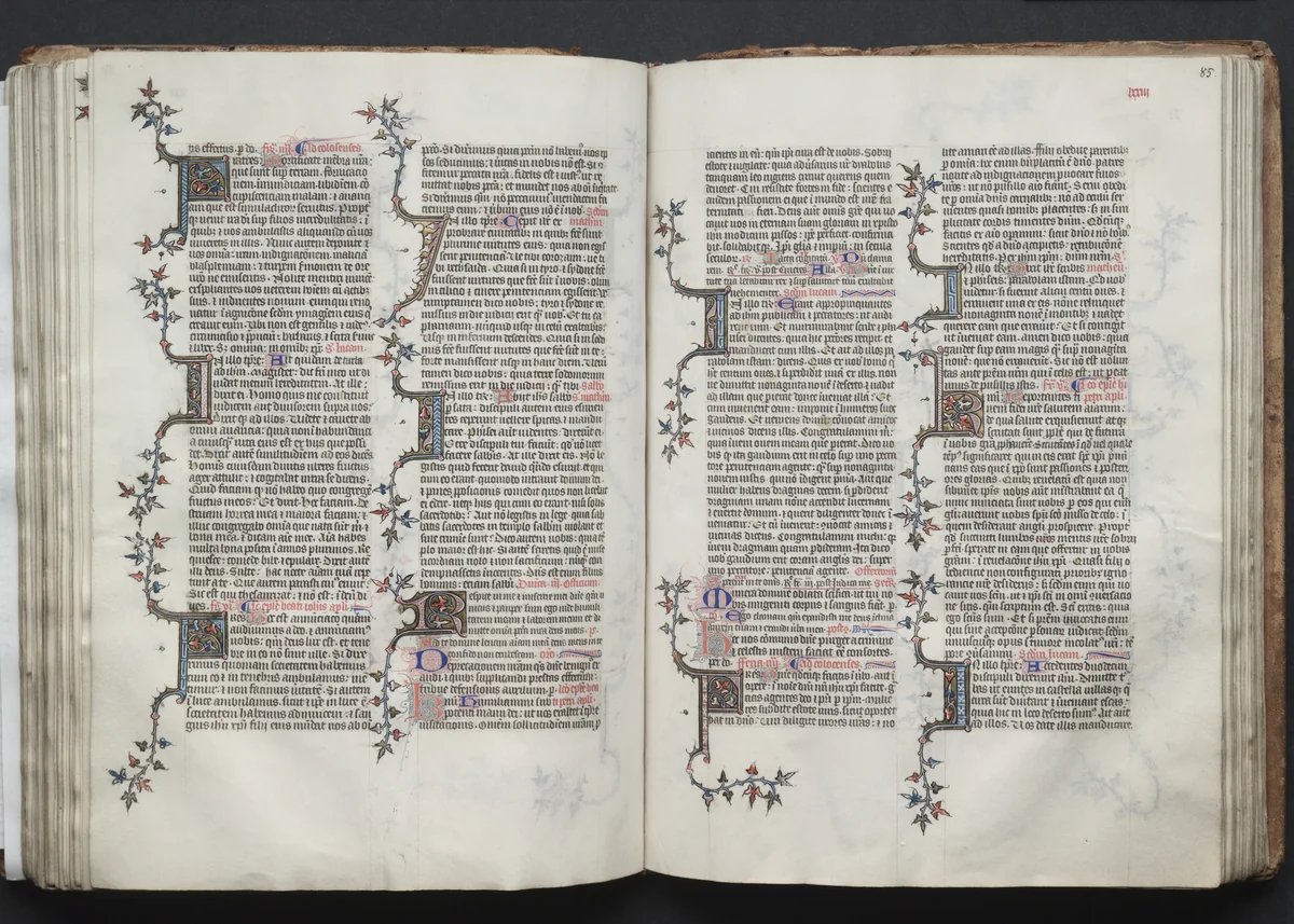 The Gotha Missal: Fol. 84v, Text by Master of the Boqueteaux, book, 1370-1380