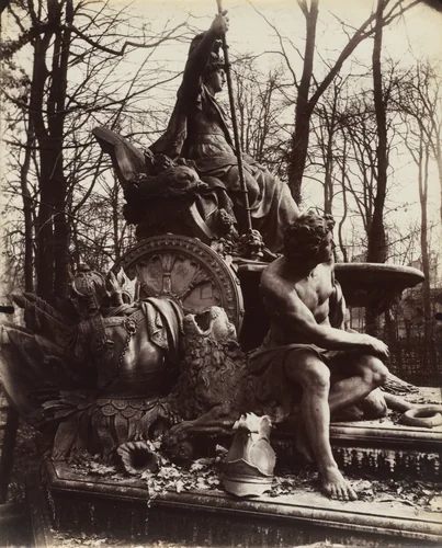 Versailles, Fountain of Triumphant France by Eugène Atget, photograph, 1904