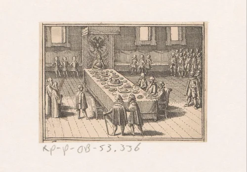 Diner bij de Rooms-Duitse keizer by Daniel Sudermann, book, 1624