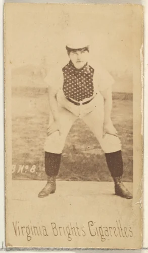 Card 8, from the Girl Baseball Players series (N48, Type 1) for Virginia Brights Cigarettes by Allen & Ginter, photograph, 1886-1888