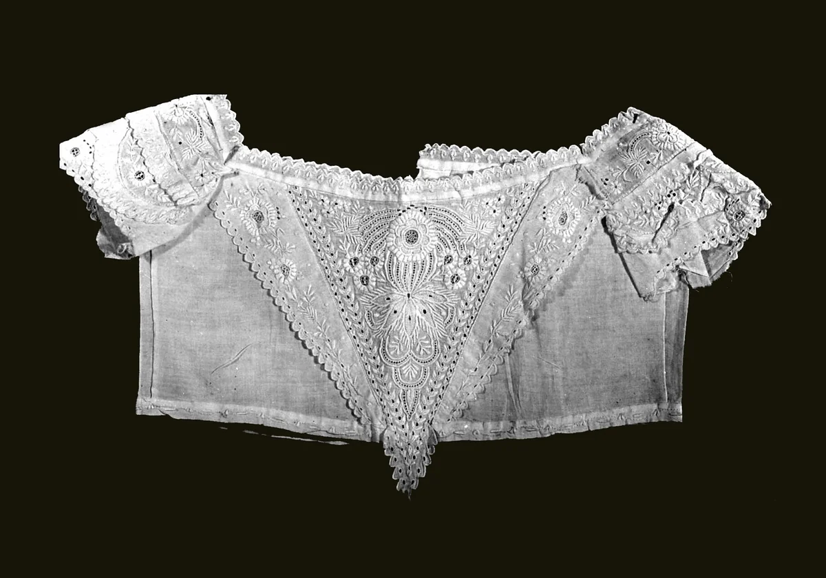 Yoke (For Child's Dress) by United States Maryland Baltimore, textile, 1890