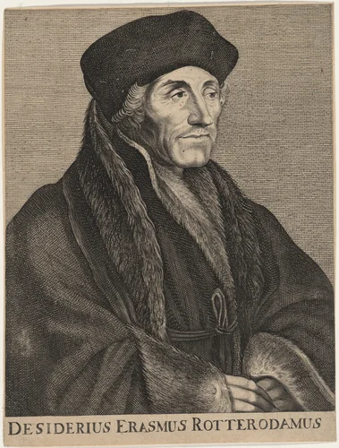 Desiderius Erasmus by Lucas Emil Vorsterman
Hans Holbein the Younger, print, 1595-1675