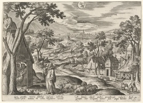 The Good Shepherd by Adriaen Collaert
Hans Bol
Jan Sadeler I, print, 1585