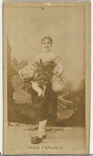 Miss Farance, from the Actors and Actresses series (N145-8) issued by Duke Sons & Co. to promote Duke Cigarettes by W. Duke, Sons & Co., photograph, 1890-1895
