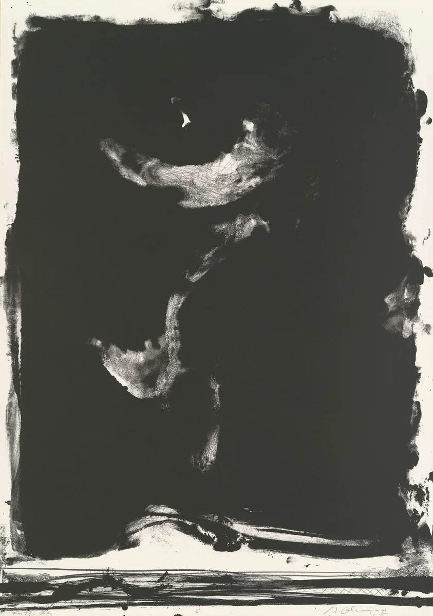 For the Lady by Nathan Oliveira, print, 1971