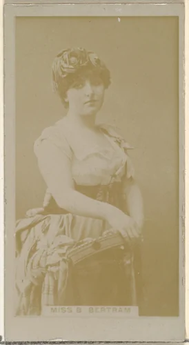 Miss B. Bertram, from the Actors and Actresses series (N145-8) issued by Duke Sons & Co. to promote Duke Cigarettes by W. Duke, Sons & Co., photograph, 1890-1895