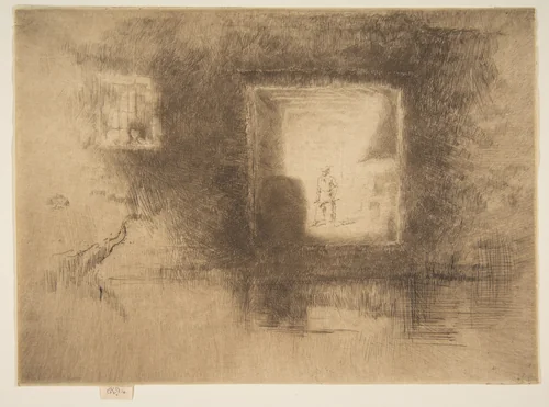 Nocturne: Furnace by James McNeill Whistler, print, 1879-1880
