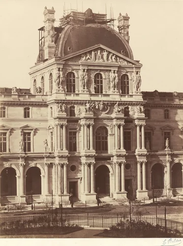 View of the Louvre by Édouard-Denis Baldus, photograph, 1855-1857