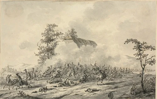 Cavalry Battle by Jan Antony Langendijk
Dirk Langendijk, drawing, 1803-1807