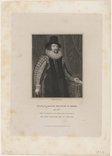 Francis Bacon, Viscount St. Alban by Robert Cooper, print, 1775-1836