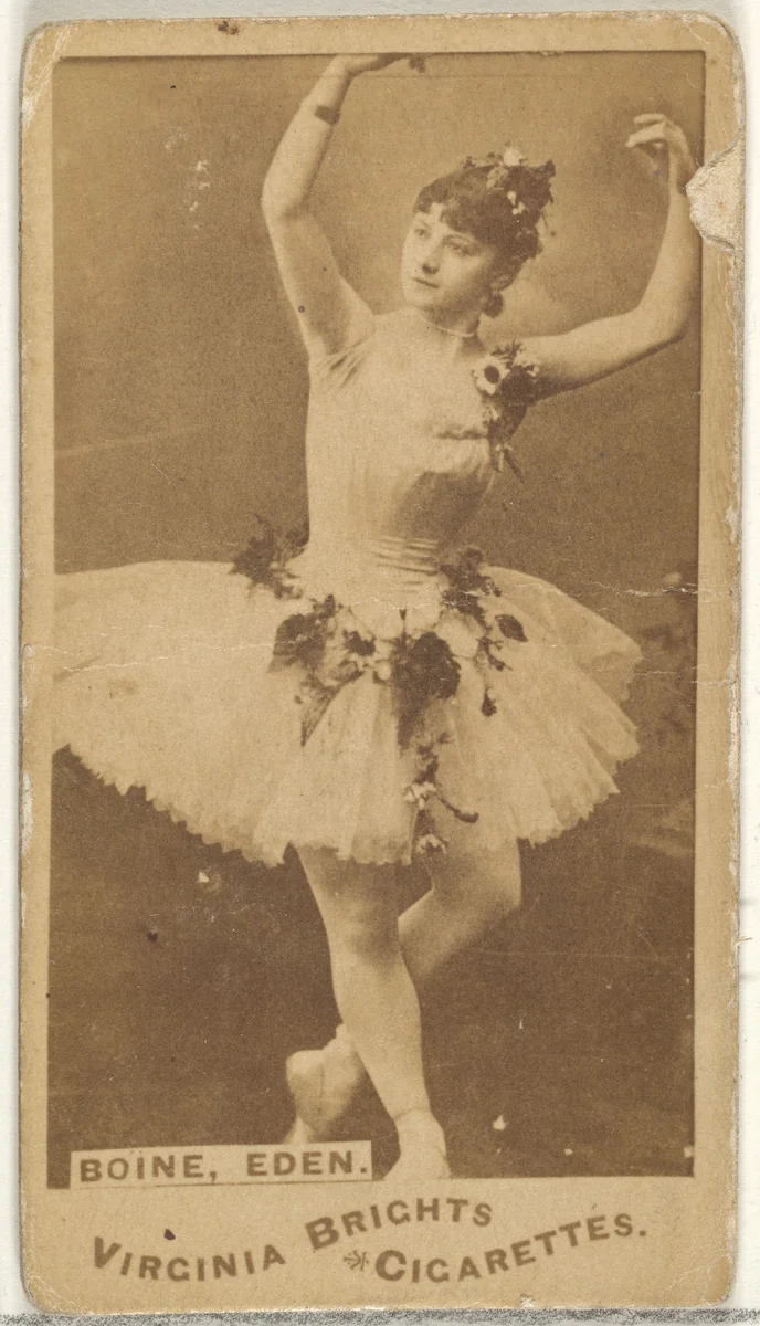 Boine, Eden, from the Actors and Actresses series (N45, Type 1) for Virginia Brights Cigarettes by Allen & Ginter, photograph, 1885-1891
