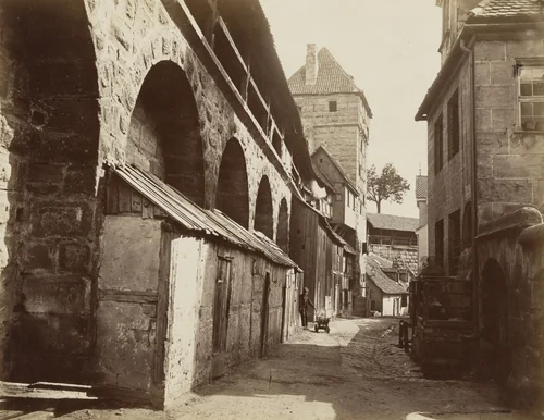 Hinter der Mauer by Johann Hahn, photograph, 1871