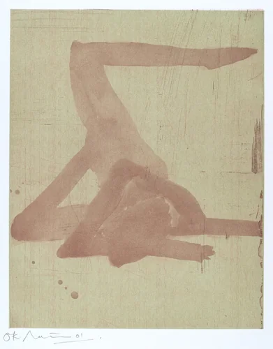 Copper Plate Nudes II (6) by Nathan Oliveira, print, 2001