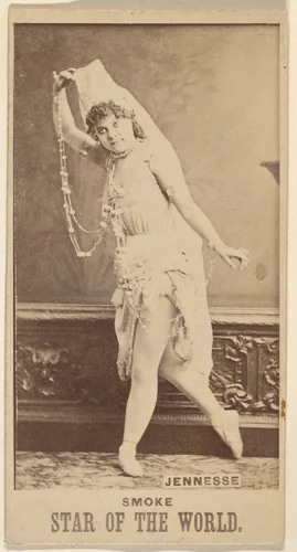 Miss Jennesse, from the Star of the World series (N672), issued by A. Hershey & Bros. to promote Star of the World Tobacco by A. Hershey & Bros., photograph, 1883-1892