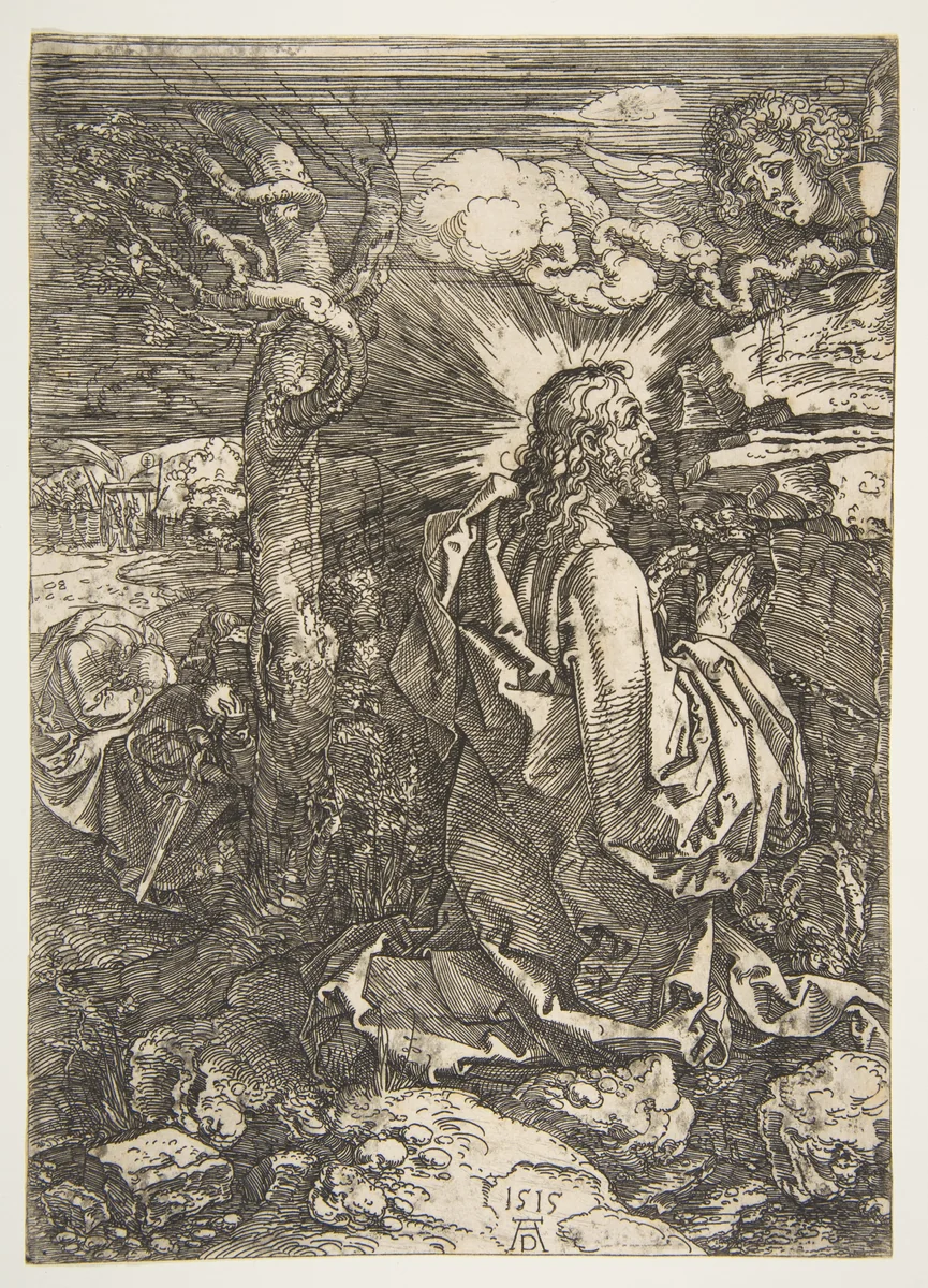 Agony in the Garden by Albrecht Dürer, print, 1515
