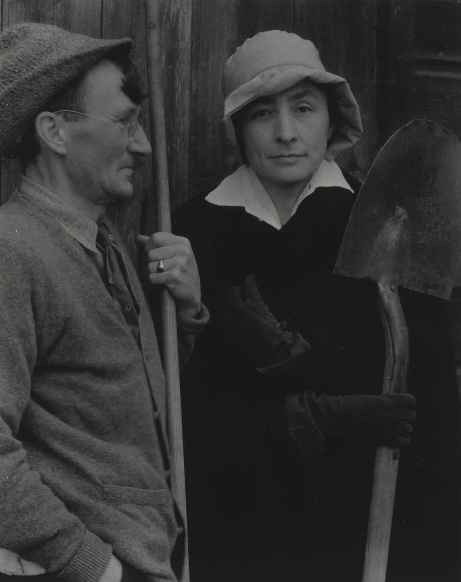 Georgia O'Keeffe and Donald Davidson by Alfred Stieglitz, photograph, 1924