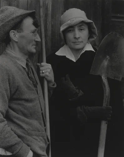 Georgia O'Keeffe and Donald Davidson by Alfred Stieglitz, photograph, 1924