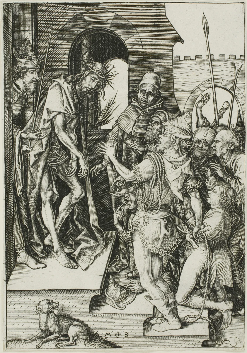 Ecce Homo, from The Passion by Martin Schongauer, print, 1475-1485