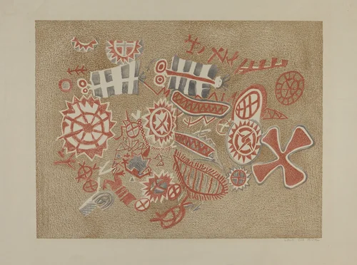 Petroglyphs by Lala Eve Rivol, index of american design, 1935-1942