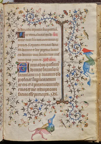 Hours of Charles the Noble, King of Navarre (1361-1425), fol. 325r, Text by Master of the Brussels Initials and Associates, book, 1400-1410