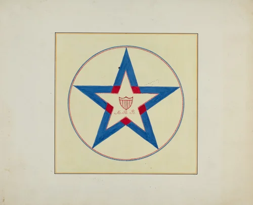 Pieced Autograph Quilt (1 Piece) by Margaret Linsley; Cornelius Christoffels, index of american design, 1936