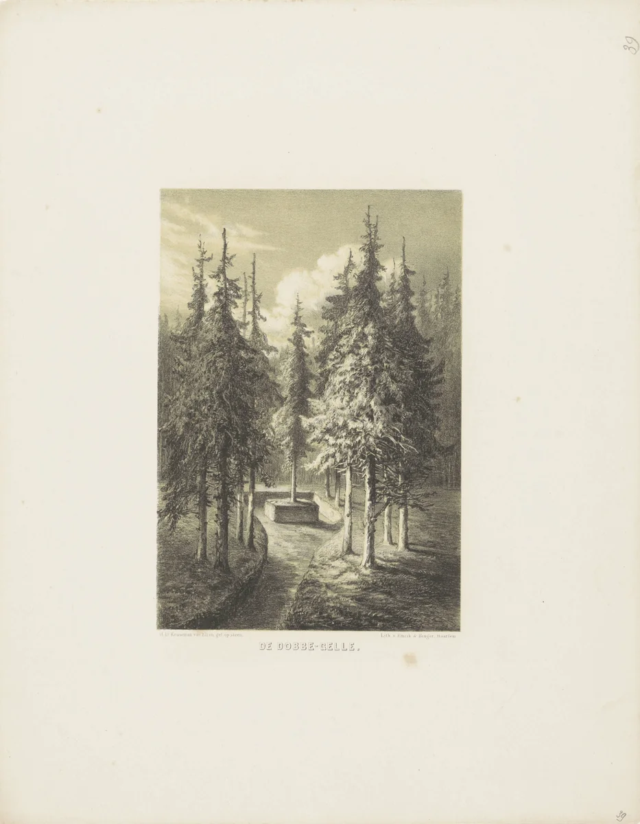 De Dobbe-Gelle by Hendrik Dirk Kruseman van Elten, print, 1857-1864