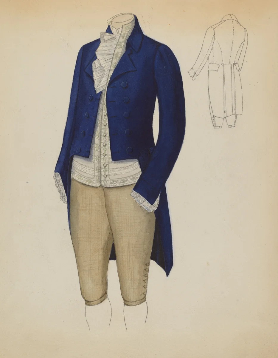 Man's Suit by Nancy Crimi, index of american design, 1936