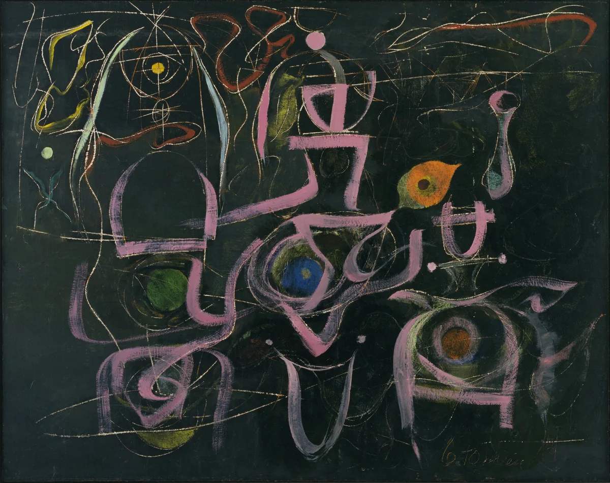Number 3 by Bradley Walker Tomlin, painting, 1948